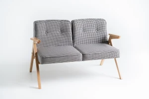 Sofa 2os CHIERO – black, buk naturalny