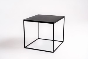 Stolik kawowy LINE metal 50 – czarny