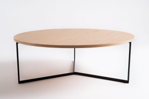 Stolik kawowy VEGA wood 100 – dąb naturalny, czarny