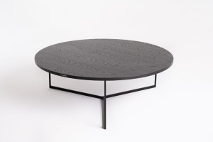 Stolik kawowy VEGA wood 80 – czarny