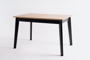 Stół jadalniany SOPRO 120 - dąb naturalny, czarny