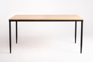 Stół jadalniany HORIZON - dąb naturalny, czarny