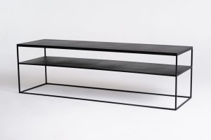 Stolik RTV LINE double metal 150/45 – czarny