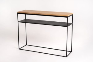 Konsola LINE double wood 100 – dąb naturalny, czarny
