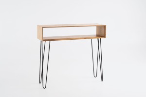 Konsola PRISM 100 – dąb naturalny, czarny