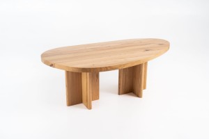 Stolik kawowy COM – dąb lity naturalny