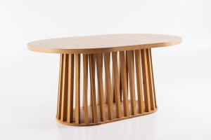 Stół jadalniany FUNGO elips – dąb naturalny