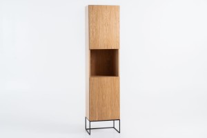 Regał NEXXUS 185/35 – dąb naturalny, czarny